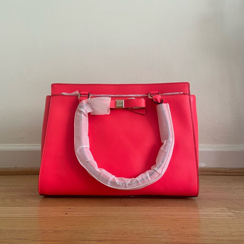 NWT Kate Spade Monfort Park Jovie Leather Bag in Geranium